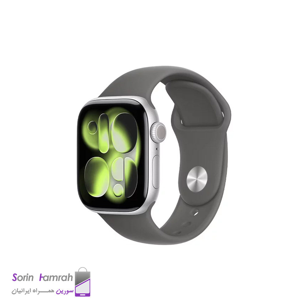 اپل واچ سری 11 مدل 42mm بدنه آلومینیوم با بند سیلیکونی